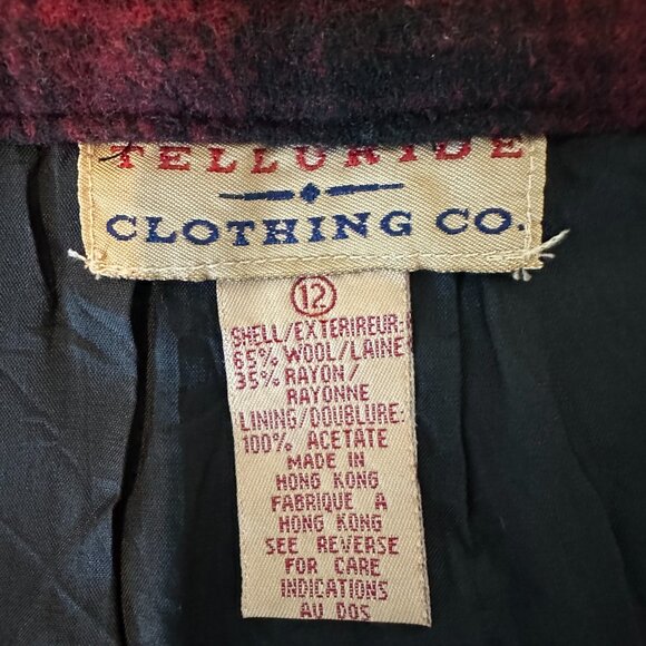 Telluride Clothing Co. Vintage Quality fully lined tartan plaid Maxi skirt. - Picture 4 of 9